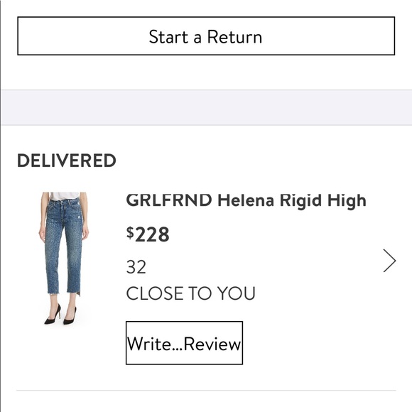 GFLFRND Helena rigid high waist jeans size 32 New with tags ! Sold out style . - Picture 5 of 6